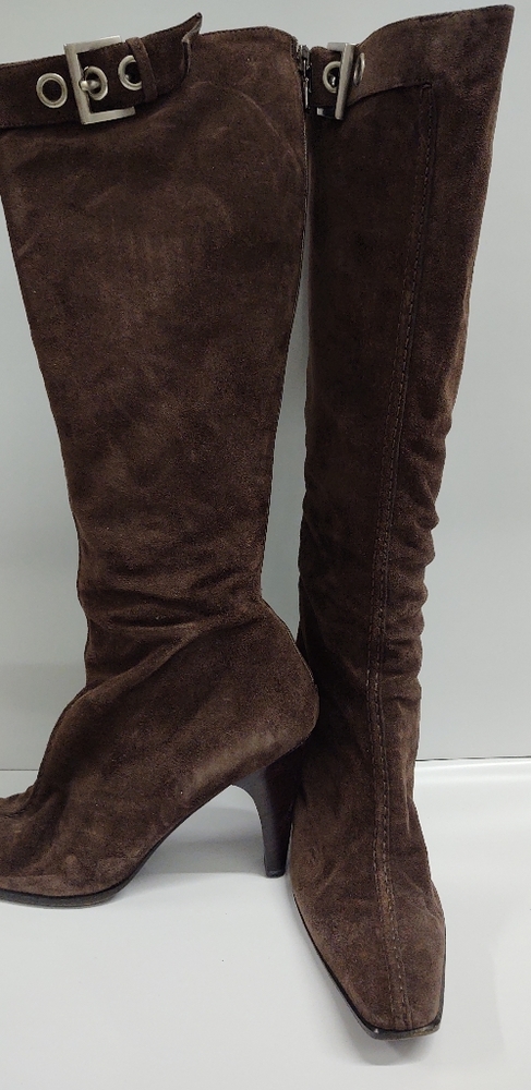 Gorgeous suede Prada knee length boots